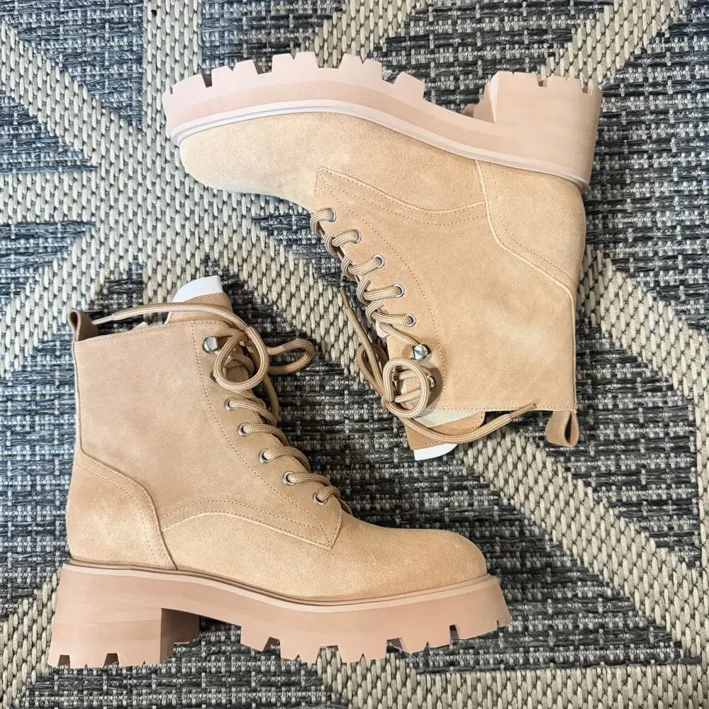 Marc Fisher Lucien Lace Up Boot Sz 6.5M